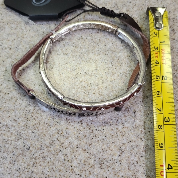 SOONERS Two Bracelets. One metal one leather - Picture 5 of 8